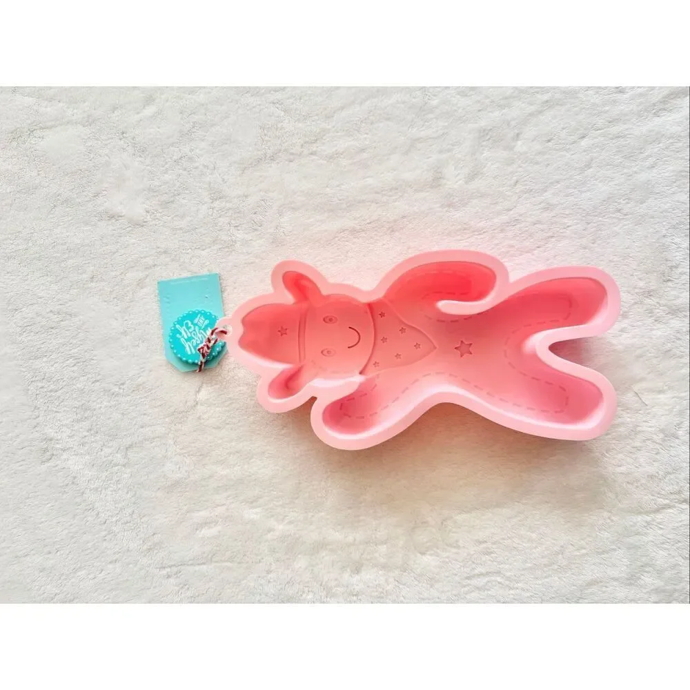 Pink Cowboy Silicone Mold | Cowgirl Cookie Mold Chocolate Candy Resin Soap Mold